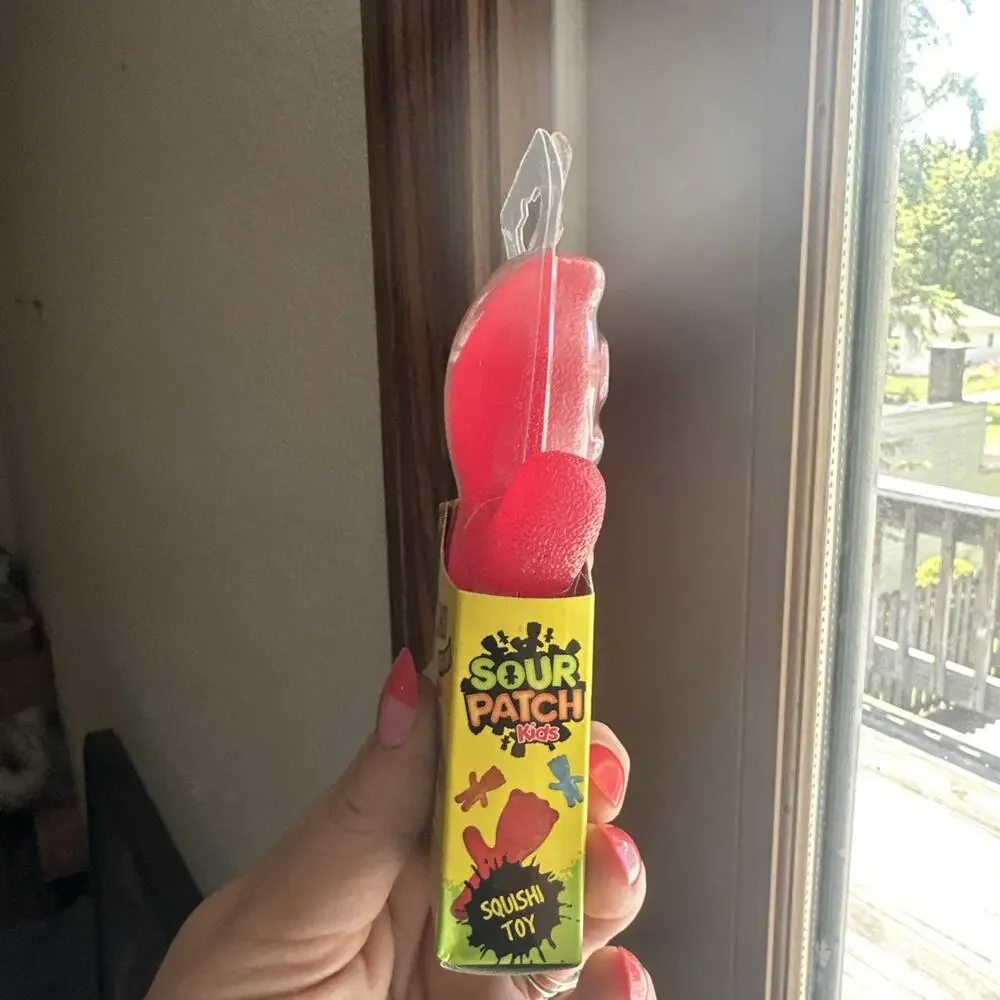 NEW SCENTED SOUR PATCH KIDS SQUISH TOY SQUISHY Red Cherry SCENT Smell 5”